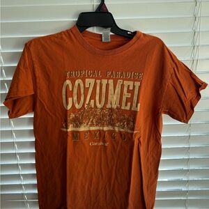 Gildan Orange Cozumel Graphic Tee